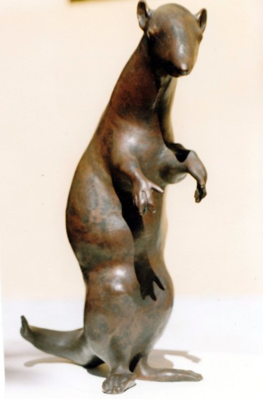 Escultura titulada "мышь" por Gleb Trenin, Obra de arte original, Fundición