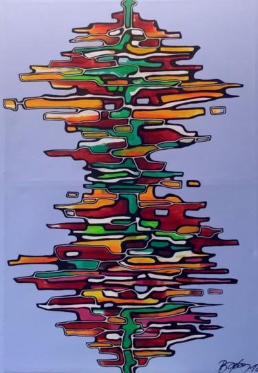 Malerei mit dem Titel "Soltaz 00II" von Bjoern Treuter, Original-Kunstwerk, Acryl