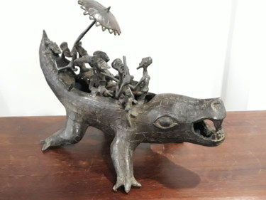 Sculpture titled "Antique Cast Bronze…" by Suki Fll, Original Artwork