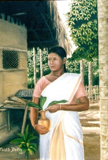 Painting titled "untittled" by Tridib Dutta, Original Artwork