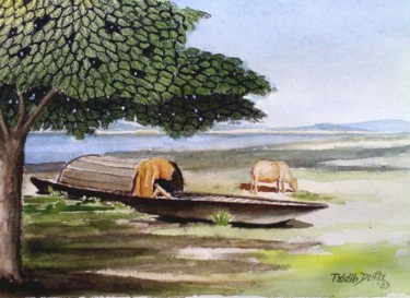 Painting titled "Water Colour  7. 20…" by Tridib Dutta, Original Artwork
