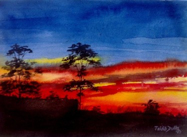 Painting titled "Water Colour  14. 2…" by Tridib Dutta, Original Artwork