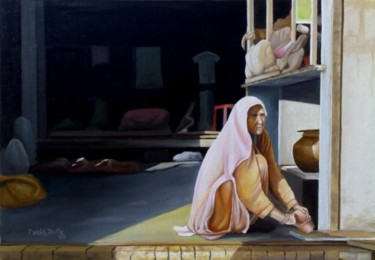 Painting titled "Life 3" by Tridib Dutta, Original Artwork