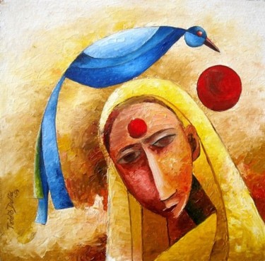 Painting titled "Untitled" by Tridib Dutta, Original Artwork