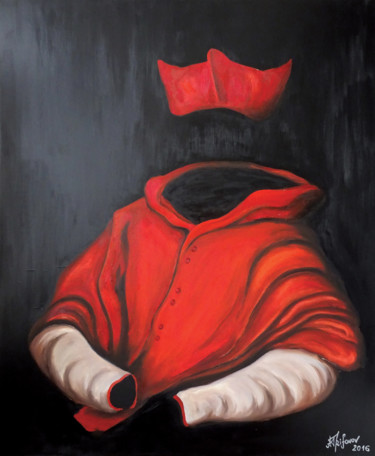 Painting titled "Cardinal" by Alexander Trifonov, Original Artwork, Oil