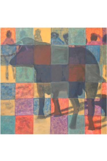 Pintura titulada "Vaca das Cordas" por Trigueiro, Obra de arte original, Oleo