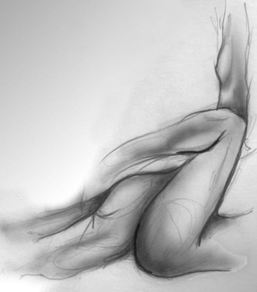 "Erotic hug" başlıklı Tablo Triptih Art tarafından, Orijinal sanat, Petrol