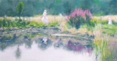 Painting titled "Een zomermiddag" by Triquit, Original Artwork