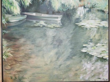 Painting titled "Giverny" by Triquit, Original Artwork