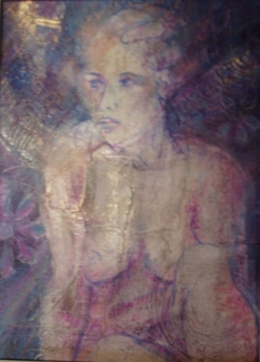 Painting titled "Purple" by Triquit, Original Artwork