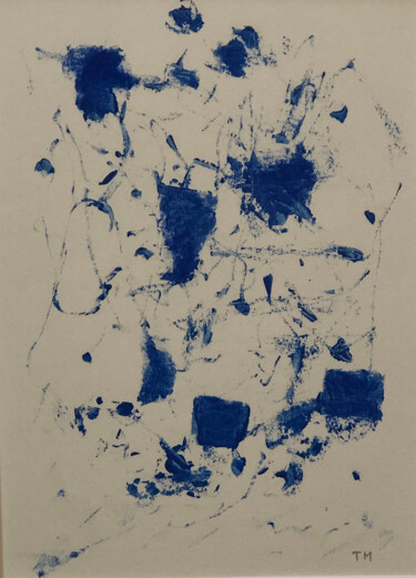 Malerei mit dem Titel "Composition 2" von Tristan Morlet, Original-Kunstwerk, Gouache