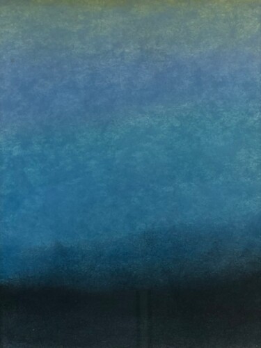 Dessin intitulée "Blue dream" par Tristan Morlet, Œuvre d'art originale, Pastel