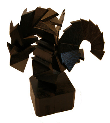 Sculpture intitulée "Le gardien" par Tristan Morlet, Œuvre d'art originale, Bois