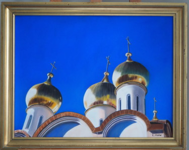 Painting titled "Toits russes" by Elisabeth Feixes-Troin, Original Artwork