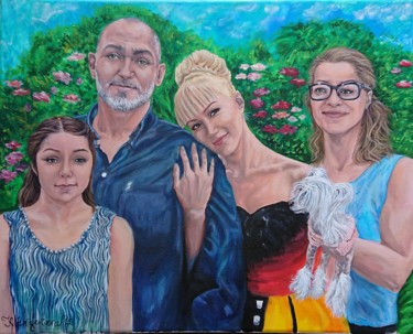 Painting titled "Family portraits" by Katerina Evgenieva, Original Artwork, Oil