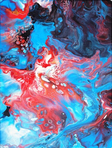 Malerei mit dem Titel "Cosmos" von Katerina Evgenieva, Original-Kunstwerk, Acryl