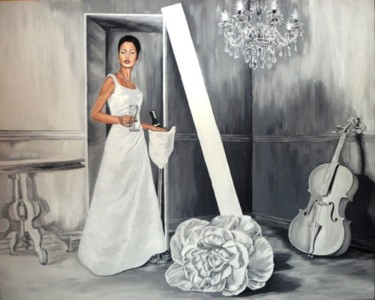 Painting titled "Woman gift" by Katerina Evgenieva, Original Artwork