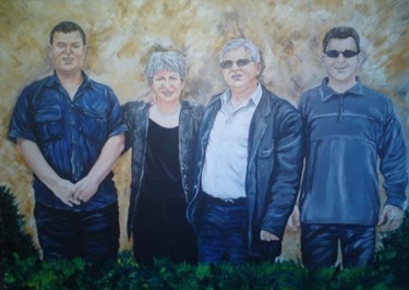 Painting titled "Family portret" by Katerina Evgenieva, Original Artwork