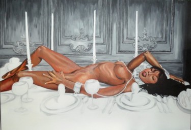 Painting titled "naomi_campbell_bon_…" by Katerina Evgenieva, Original Artwork