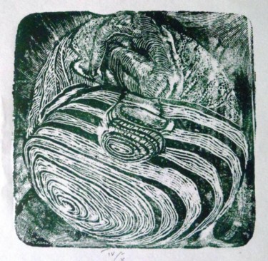 Отпечатки и Гравюры под названием "the snail 5" - Katerina Evgenieva, Подлинное произведение искусства