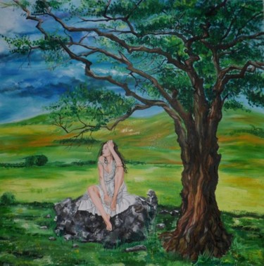 Painting titled "Relax" by Katerina Evgenieva, Original Artwork