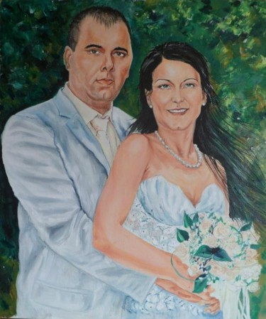 Painting titled "Family" by Katerina Evgenieva, Original Artwork