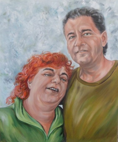 Painting titled "Family" by Katerina Evgenieva, Original Artwork