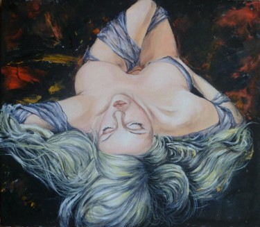 Painting titled "Relax" by Katerina Evgenieva, Original Artwork, Oil