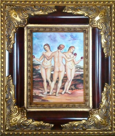 Painting titled "The Three Graces" by Katerina Evgenieva, Original Artwork