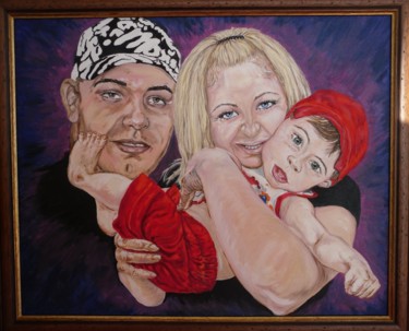Painting titled "My brother and his…" by Katerina Evgenieva, Original Artwork
