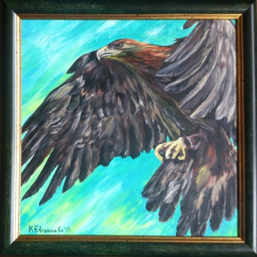 Malerei mit dem Titel "Eagle" von Katerina Evgenieva, Original-Kunstwerk