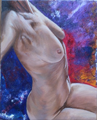 Painting titled "Body-2" by Katerina Evgenieva, Original Artwork, Oil