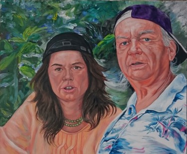 Painting titled "Couple" by Katerina Evgenieva, Original Artwork, Oil