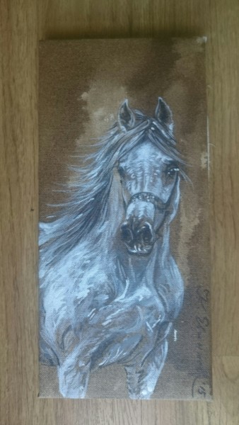 Pittura intitolato "Horse spirit 2" da Katerina Evgenieva, Opera d'arte originale, Acrilico