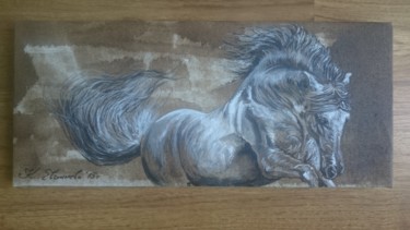 Peinture intitulée "Horse spirit 1" par Katerina Evgenieva, Œuvre d'art originale, Acrylique