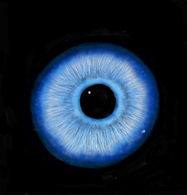 Digitale Kunst mit dem Titel "digitales Auge 3" von Matthias Lietz, Original-Kunstwerk, Digitale Malerei