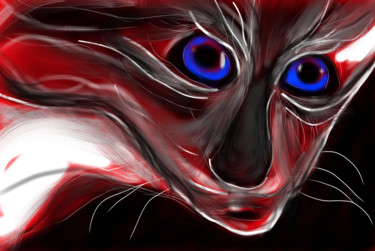 Digital Arts titled "Hellcat" by Matthias Lietz, Original Artwork, Digital Painting