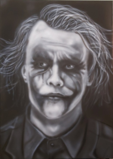 Schilderij getiteld "Joker ..." door Matthias Lietz, Origineel Kunstwerk, Airbrush