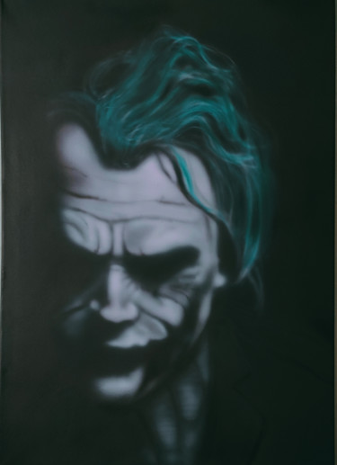 Painting titled "Joker II" by Matthias Lietz, Original Artwork, Airbrush