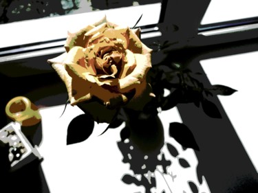 Фотография под названием "Роза у окна (при лу…" - Наталья Трошина, Подлинное произведение искусства