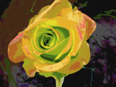 Фотография под названием "Жёлтая роза" - Наталья Трошина, Подлинное произведение искусства