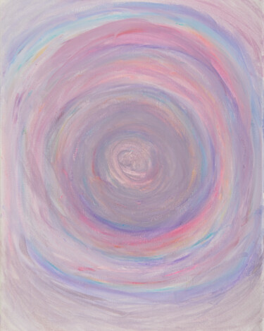Painting titled "Vortex Rainbow" by Troy Wilson-Ripsom, Original Artwork, Acrylic Mounted on Wood Stretcher frame