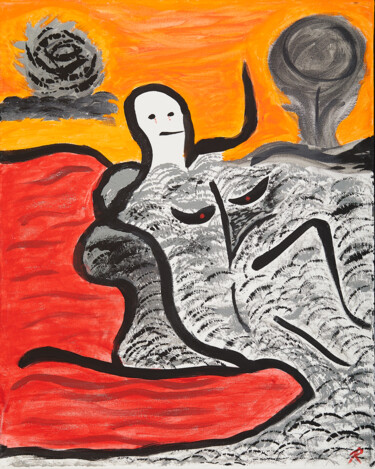 Картина под названием "2020" - Troy Wilson-Ripsom, Подлинное произведение искусства, Акрил Установлен на Деревянная рама для…