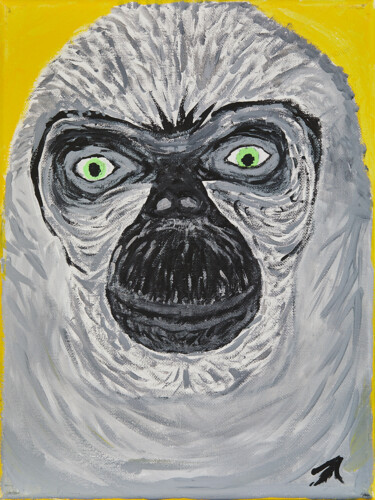 Картина под названием "Monkey Boy" - Troy Wilson-Ripsom, Подлинное произведение искусства, Акрил Установлен на Деревянная ра…