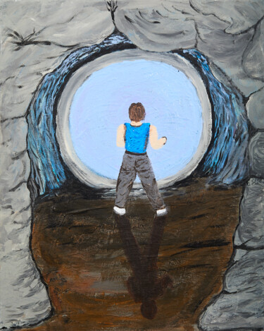 Картина под названием "The Journey" - Troy Wilson-Ripsom, Подлинное произведение искусства, Акрил Установлен на Деревянная р…