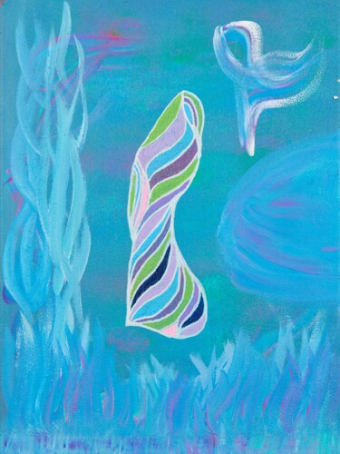 Malerei mit dem Titel "Aurora Dance" von Troy Wilson-Ripsom, Original-Kunstwerk, Acryl Auf Keilrahmen aus Holz montiert