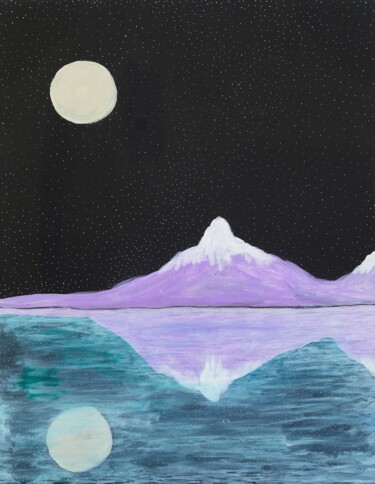 Pintura titulada "First Mountain" por Troy Wilson-Ripsom, Obra de arte original, Acrílico Montado en Bastidor de camilla de…