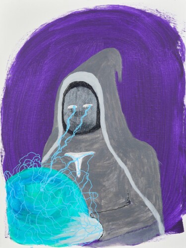 Картина под названием "The Keeper Connects" - Troy Wilson-Ripsom, Подлинное произведение искусства, Акрил Установлен на Дере…