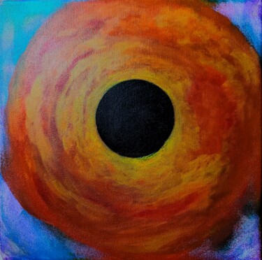 Painting titled "Event Horizon" by Troy Wilson-Ripsom, Original Artwork, Acrylic Mounted on Wood Stretcher frame