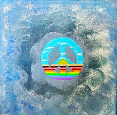 Painting titled "Hope Inside a Hatef…" by Troy Wilson-Ripsom, Original Artwork, Acrylic Mounted on Wood Stretcher frame